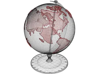 Globe 3D Model preview