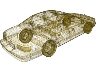 Taxi USA 3D Model preview
