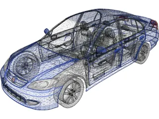 Honda Civic (2005) 3D Model preview