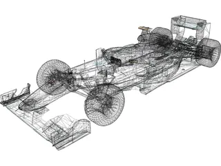 Mercedes-Benz W01 F1 (2010) 3D Model preview