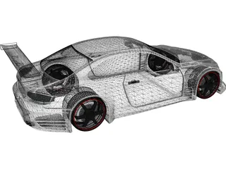 BMW M3 GTR 3D Model preview