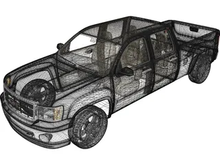 GMC Sierra (2007) 3D Model preview