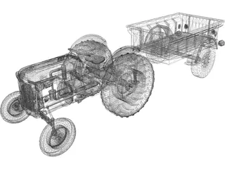 Tractor 3D Model preview