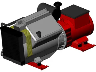 Diesel Generator 3D Model preview