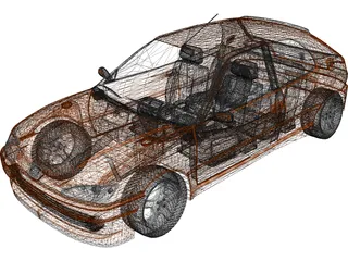 Peugeot 306 GTi 3D Model preview