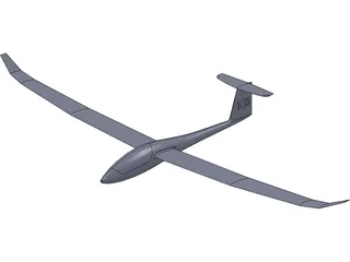 Discus 2 Glider 3D Model preview