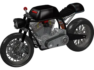 Motorcycle 3D Model preview