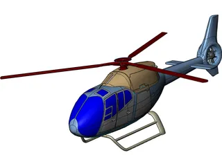 Eurocopter EC-120 Colibri 3D Model preview