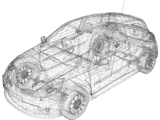Renault Clio (2010) 3D Model preview