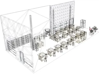 Benchroom 3D Model preview