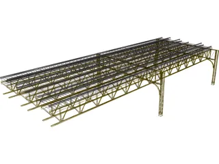 Chicago L-Track 3D Model preview