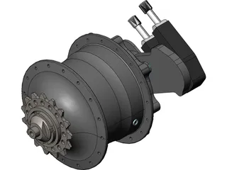 Rohloff Hub 3D Model preview