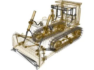 Bulldozer 3D Model preview