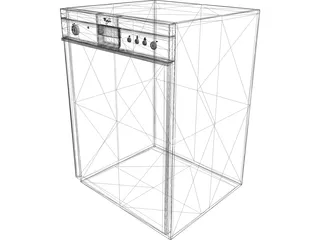 Whirlpool Dish Washer 3D Model preview