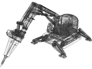 Brokk Demolition Robot 3D Model preview