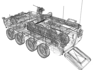 M1126 Stryker ICV 3D Model preview