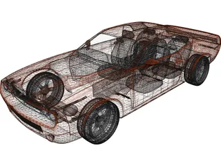 Dodge Challenger (2007) 3D Model preview