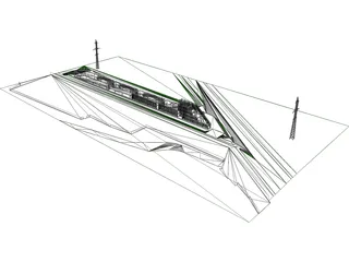 Industrial Base 3D Model preview