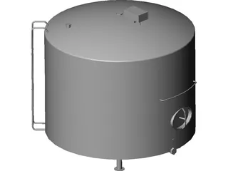 Milk Silo 3D Model preview