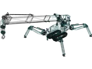 Maeda MC 285 Mini Crawler Crane 3D Model preview