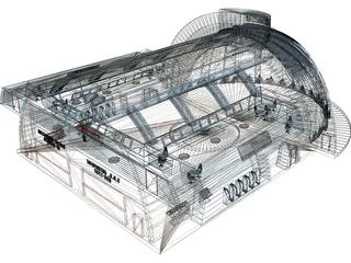 Hanger Bay 3D Model preview