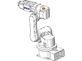 Epson PS3-AS0 6 Axis Robot 3D Model preview