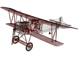Fokker R7 3D Model preview