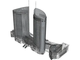 Hotel 3D Model preview