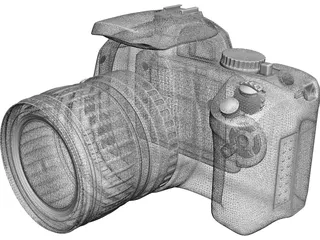 Canon EOS 400D 3D Model preview