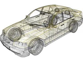 Mercedes-Benz C-class 3D Model preview