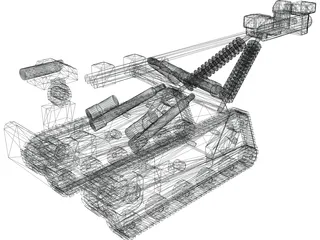 Bomb Disposal Robot 3D Model preview