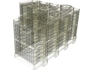Municipal Building 3D Model preview