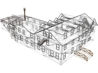 Mansion 3D Model preview