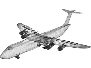 Lockheed C-5 Galaxy 3D Model preview