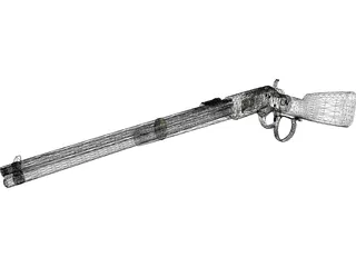 Winchester 1873 Saddleloop Carbine 3D Model preview