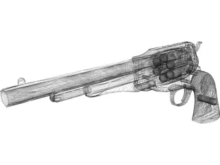 Remington 1858 3D Model preview