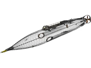 Jules Verne Nautilus Submarine 3D Model preview