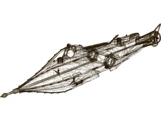 Harper Goffs Nautilus Submarine 3D Model preview