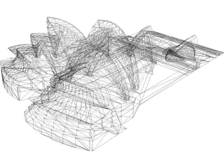 Opera House Sydney 3D Model preview