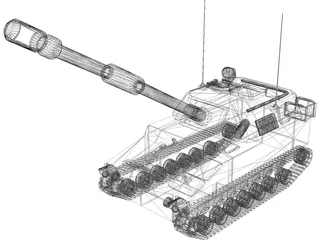 M109A6 Paladin Self-Propelled Howitzer 3D Model preview