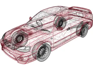 Subaru Legacy B4 3D Model preview