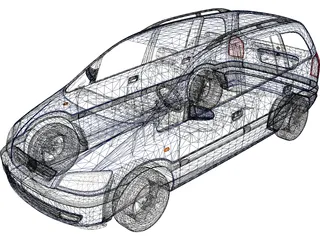 Opel Zafira 3D Model preview