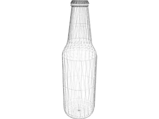 Bottle Beer 3D Model preview