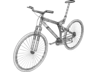 Bike Mountain Full Suspension 3D Model preview