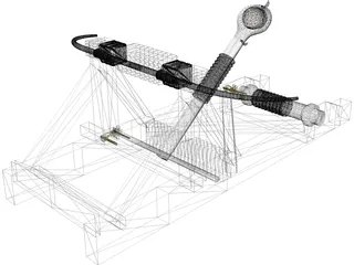 Balista Catapult 3D Model preview