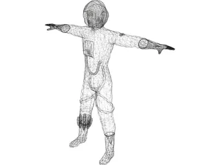 Star Wars X-Wing Pilot 3D Model preview
