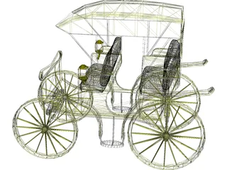 Carriage Surrey 3D Model preview