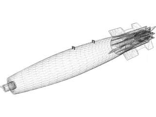 Mk 82 Snakeye Missile 3D Model preview