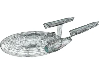 Star Trek Enterprise 3D Model preview
