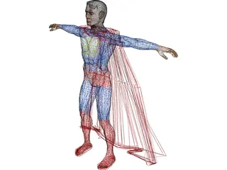Superman 3D Model preview
